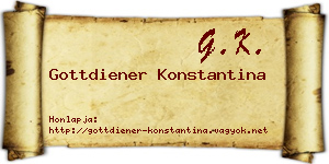 Gottdiener Konstantina névjegykártya